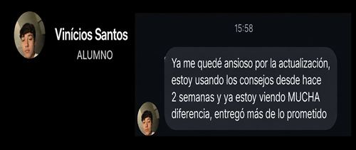 Depoimento Alumno GLOWM7
